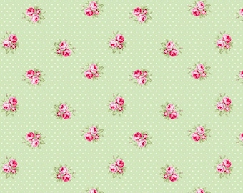 Barefoot Roses Classics TW03-green by Tanya Whelan...cottage style floral