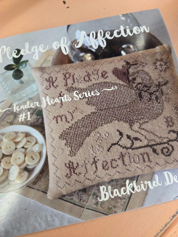 Pledge of Affection, Tender Hearts Series #1, by Blackbird Designs...cross-stitch design