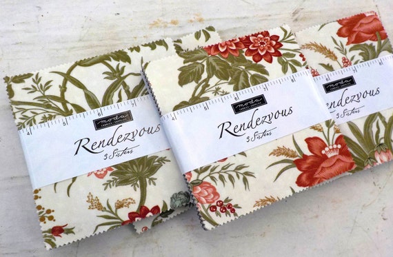 Rendezvous charm pack by 3 Sisters for Moda Fabrics...42--5 inch squares