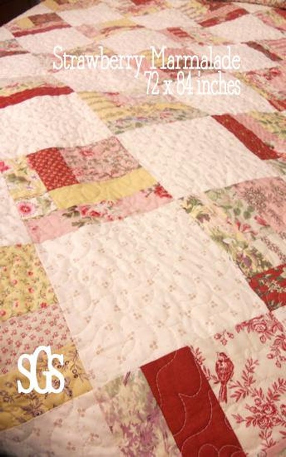 PDF Strawberry Marmalade pattern by Mickey Zimmer for Sweetwater Cotton Shoppe