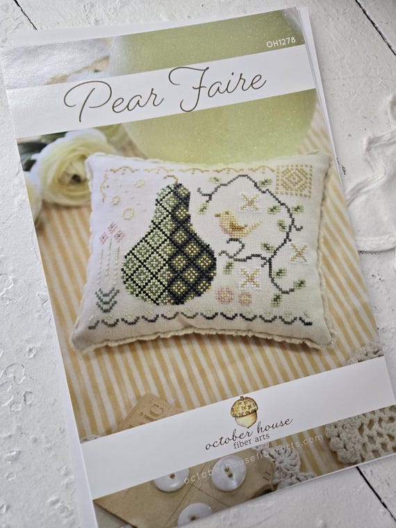 Pear Faire...October House Fiber Arts...cross stitch pattern