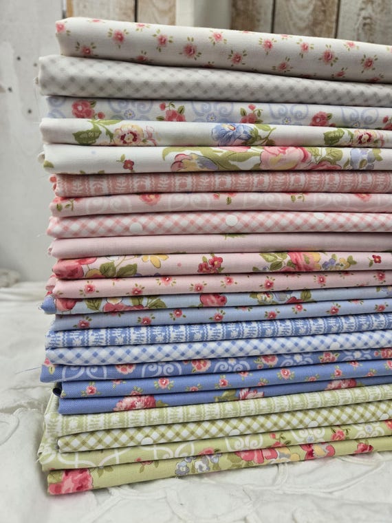 Memory Lane...HALF Yard Bundle...Brenda Riddle of Acorn Quilt Company...Moda Fabrics...22 prints