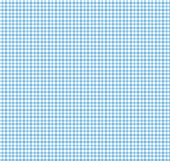 Posie TW11 blue by Tanya Whelan...cottage style print, blue gingham