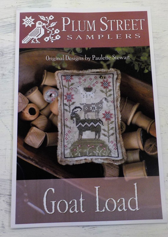 Goat Load by Plum Street Samplers...cross stitch pattern, goat cross stitch