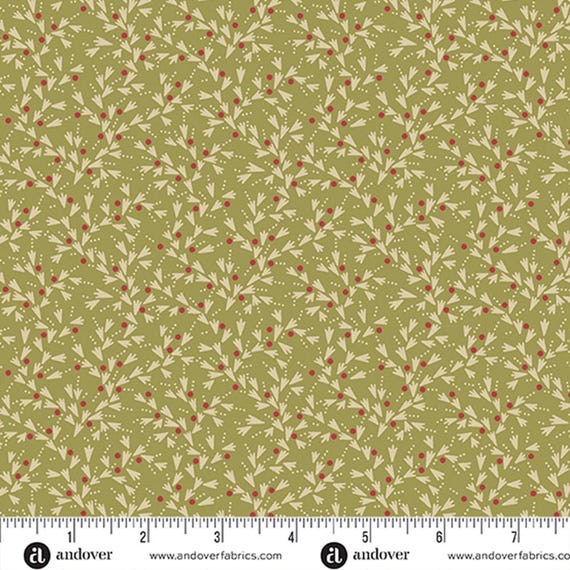 Joy...Spruce Snow Tracks A-1054-G...Edyta Sitar of Laundry Basket Quilts...Andover