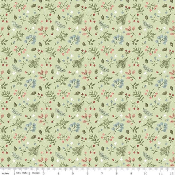 Magical Winterland...Foliage Green C14943-GREEN...Lisa Audit...Riley Blake Designs