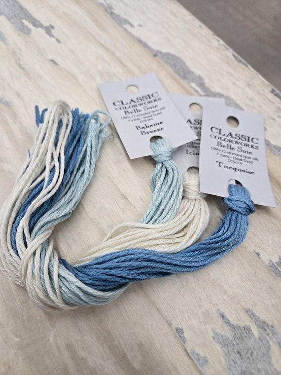 January...Belle Soie...Thread Pack...Classic Colorworks...3 skeins...Silk Thread