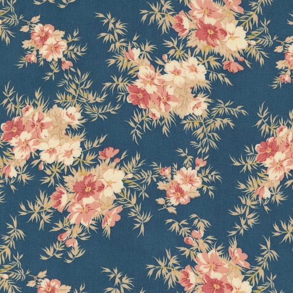 Sandalwood...Indigo 44384 14...3 Sisters...Moda Fabrics