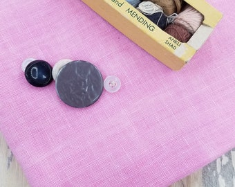Weeks Dye Works, Sophia's Pink, 32ct, Fat Quarter, 100% linen, cross stitch linen