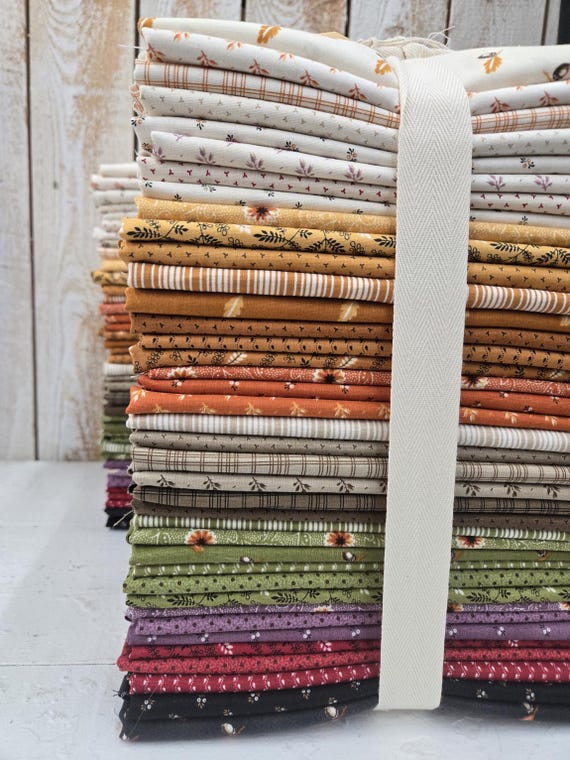 Pumpkin Spice Gatherings...HALF Yard Bundle...Primitive Gatherings...Moda Fabrics...39 prints