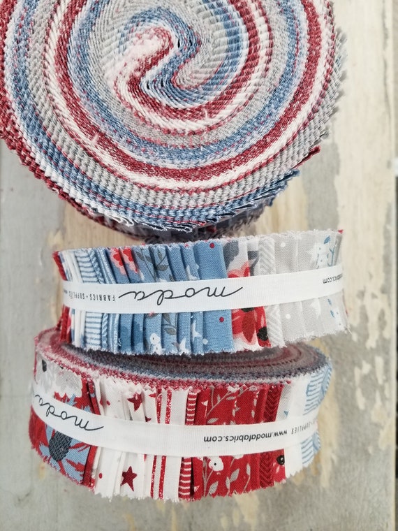 Old Glory Honey Bun by Lella Boutique for Moda Fabrics...patriotic, Americana