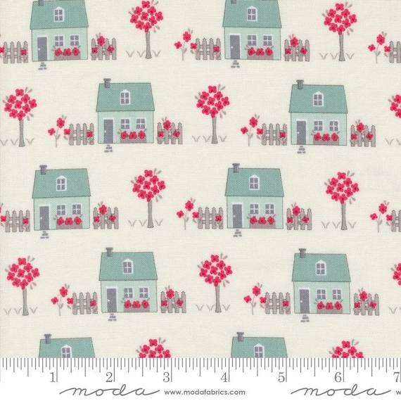 My Summer House Cream 3040 12 designed by Bunny Hill Designs for Moda Fabrics