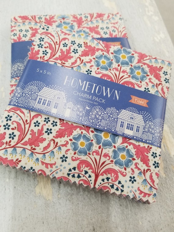 Hometown Charm Pack...a Tilda Collection...by Tone Finnanger...40--5 inch squares