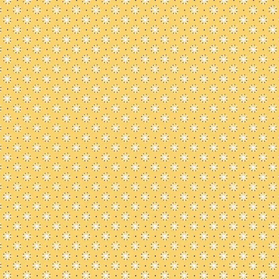 Finding Wonder Yellow Twinkle Tiny FW24219 by Sheri McCulley for Poppie Cotton