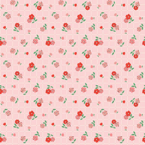 Farmhouse Fancy...tea towel pink...Elea Lutz...Poppie Cotton