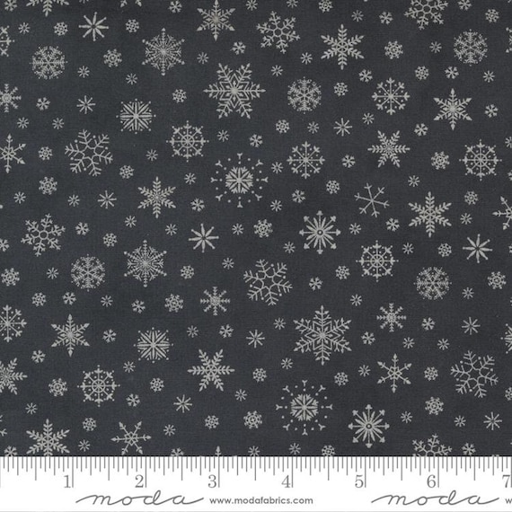 Poinsettia Plaza Ebony 44296 15 by 3 Sisters for Moda Fabrics