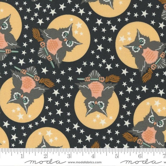 Owl O Ween Midnight 31190 17 by Urban Chiks for Moda Fabrics...halloween, autumn