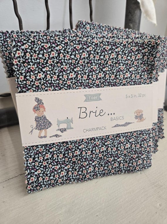 Brie Basics...Charm Pack...Tilda fabrics...Tone Finnanger...32 squares