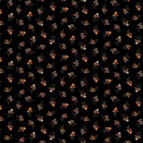 Cheddar and Coal III...R171474D BLACK...Tulips...Pam Buda...Marcus Fabrics