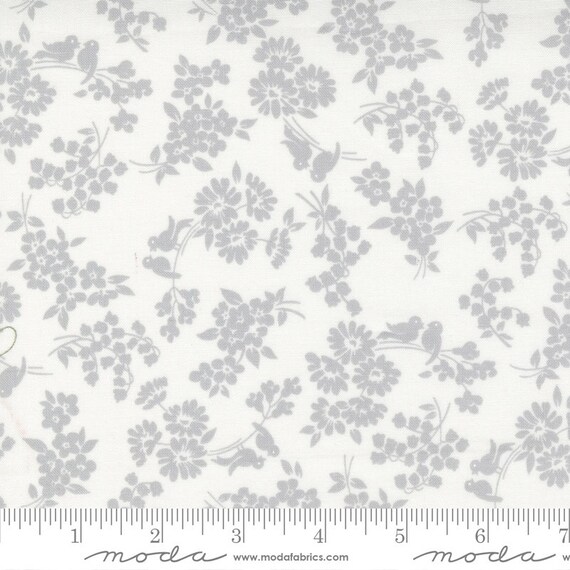 Dwell Songbird Cream Gray 55273 28 by Camille Roskelley for Moda Fabrics