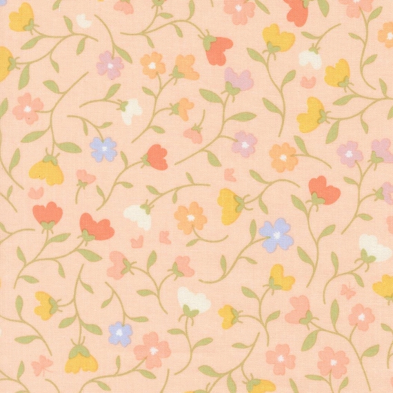 Pastel Prairie...31780 18 petal...Heather Briggs of My Sew Quilty Life...Moda Fabrics