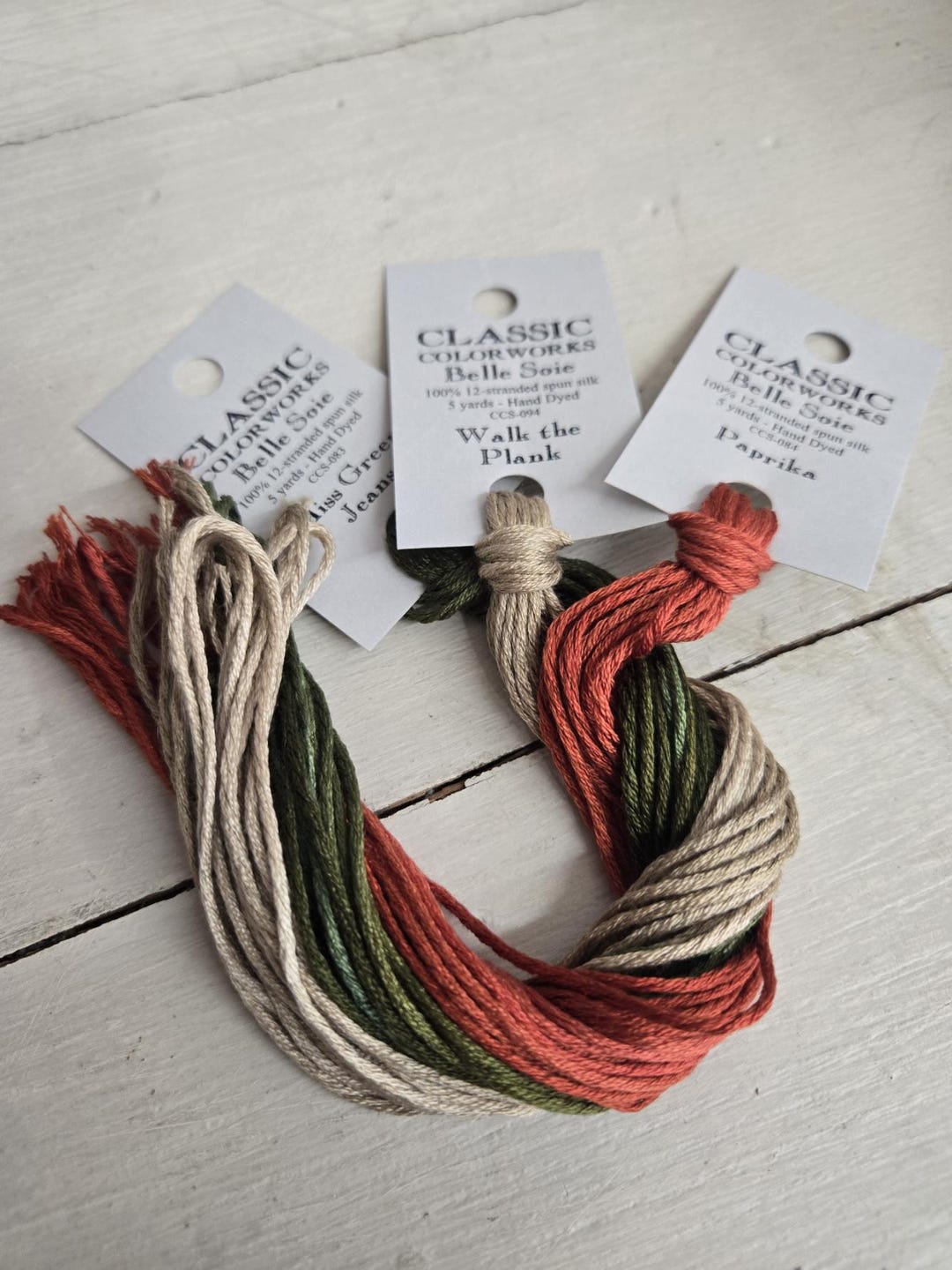 Belle Soie...november...thread Pack...classic Colorworks...3 Skeins ...