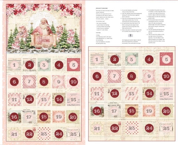 Christmas Magic...Advent Calendar Panel...Frank Garcia...Blank Quilting