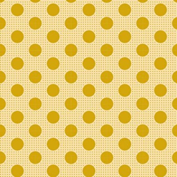 Tilda Medium Dots Flaxen Yellow...a Tilda Basic designed by Tone Finnanger