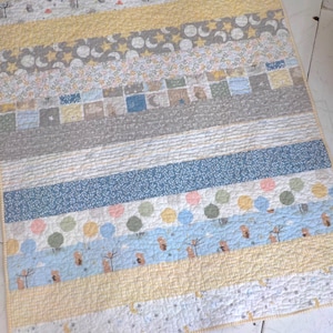 PDF Cozy Stripes baby quilt pattern...designed by Mickey Zimmer...beginner pattern
