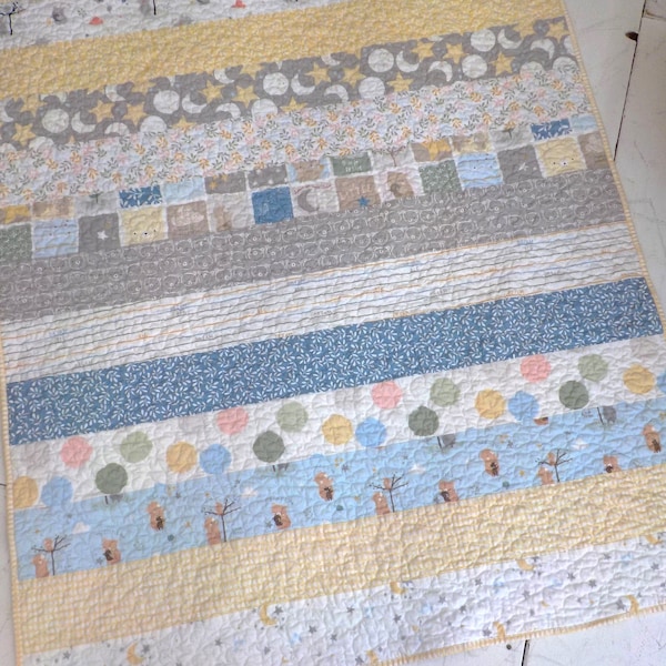 Cozy Stripes quilt kit...designer Mickey Zimmer...beginner...baby