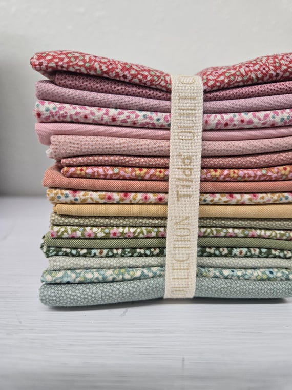 Appliqué Flowers ...F8th bundle....a Tilda collection...Tone Finnanger...18 prints...Something Blue coordinate