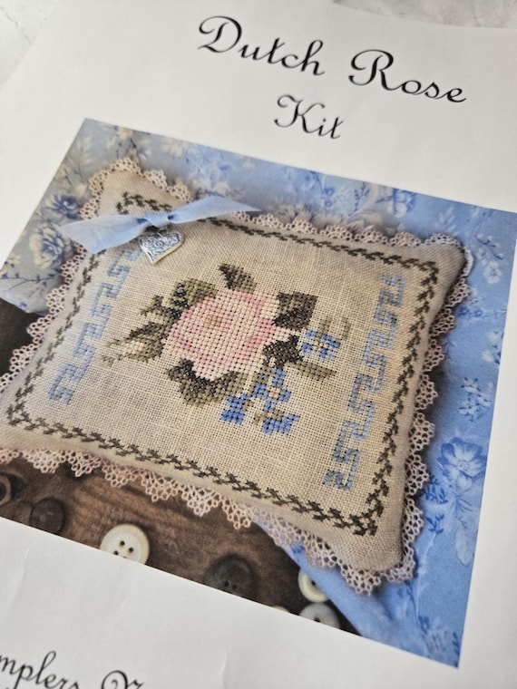 Dutch Rose...Samplers Not forgotten...cross stitch kit...heart