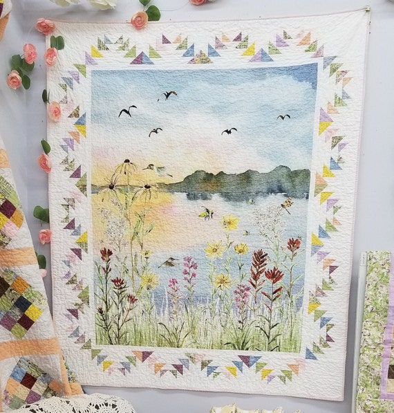 Lake View kit...designed by Mickey Zimmer...featuring 2023 Quilt Minnesota Shop Hop fabrics