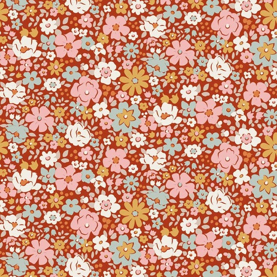Village Life...Esther...Rust...Tilda fabrics...Tone Finnanger