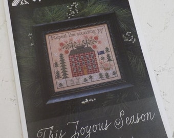 This Joyous Season by Plum Street Samplers...cross stitch pattern, Christmas cross stitch, winter cross stitch