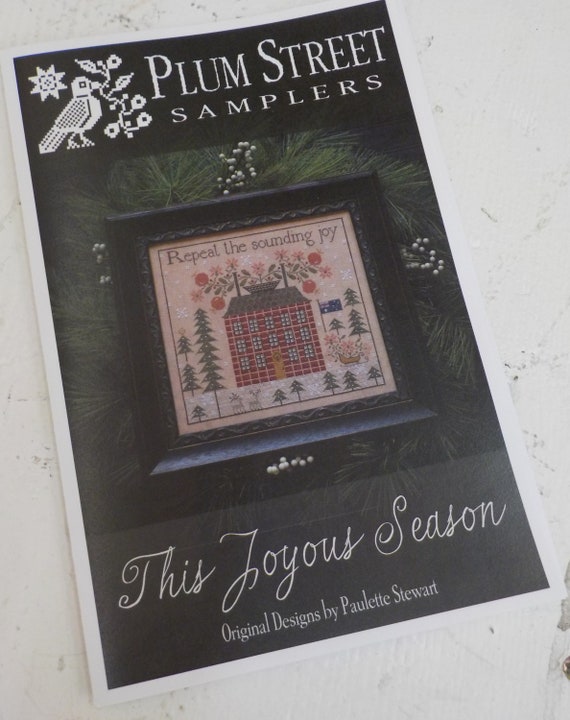 This Joyous Season by Plum Street Samplers...cross stitch pattern, Christmas cross stitch, winter cross stitch