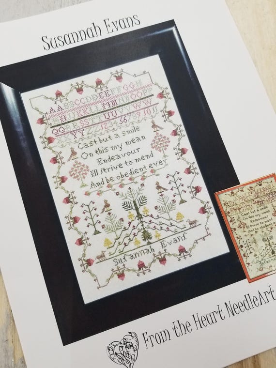 Susannah Evans...From the Heart--NeedleArt by Wendy...cross stitch pattern