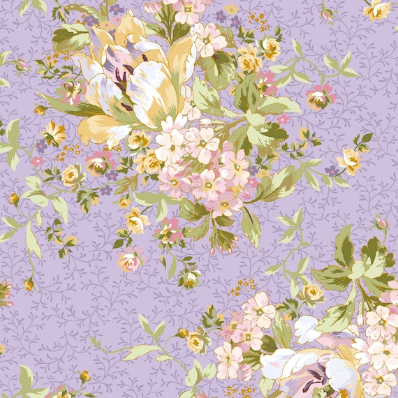 Grand Entrance...Beautiful Bouquet...Metallic Medium Purple...MASM10431-V2...Maywood Studio