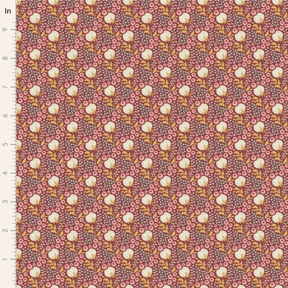 Sanctuary Cottonfield Maroon...a Tilda Collection designed by Tone Finnanger