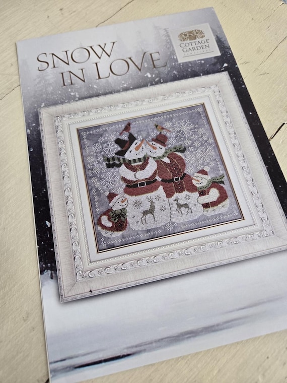 Snow in Love...Cottage Garden Samplings...cross stitch chart...winter