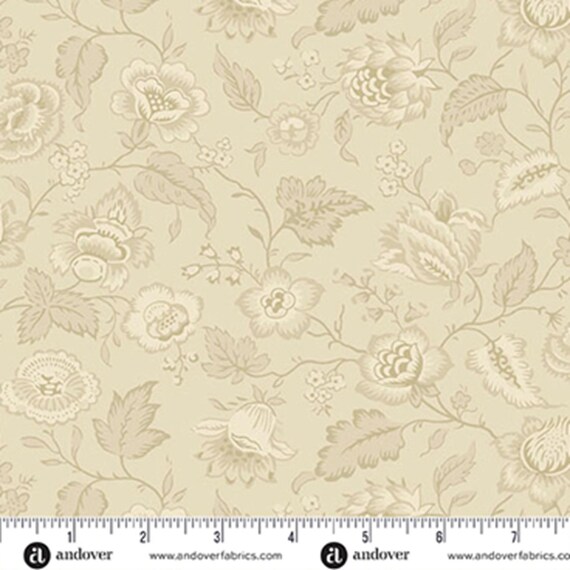 Wildflower Cottage...A-1592-L...Linen...Quaint...Renee Nanneman...Andover Fabrics