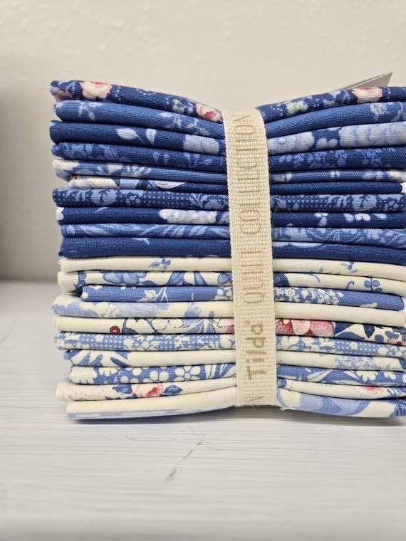 Something Blue...F8th bundle....a Tilda collection...Tone Finnanger...20 prints