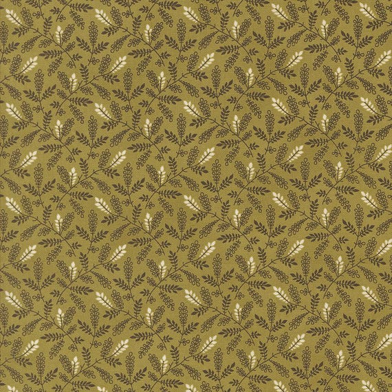 Pumpkin Spice Gatherings...basil 49297-20...Primitive Gatherings...Moda Fabrics