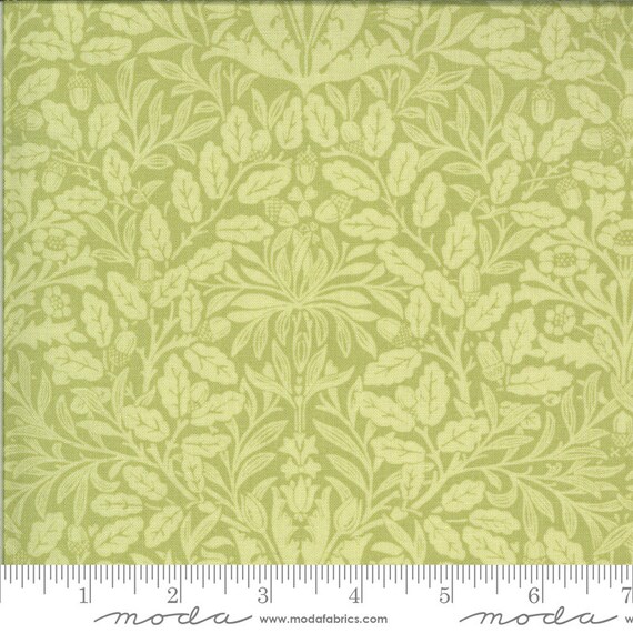 Dover Acorn Damask Sprig 18701 20 by Brenda Riddle for Moda Fabrics