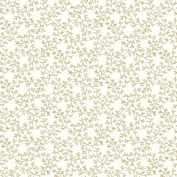 Grand Entrance...Lace Leaf...Metallic Cream/Gold...MASM10435-E...Maywood Studio