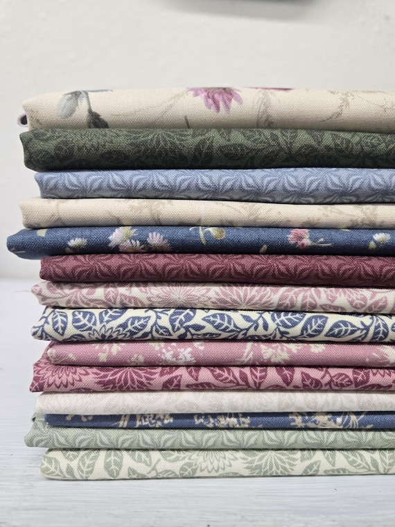 Wild Flowers...HALF Yard Bundle...Smithsonian Collection...Marcus Fabrics...14 prints