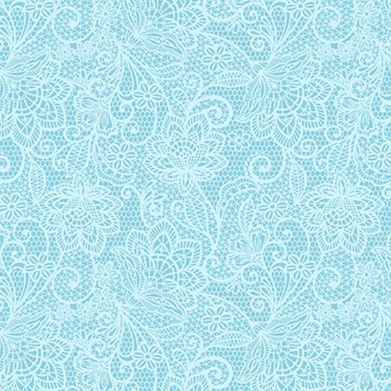 My Victorian Garden...Blue 3417-77...designer Mary Jane Carey...Henry Glass...pastel