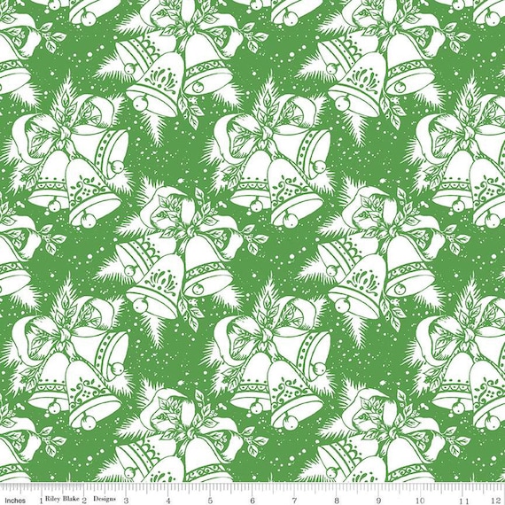 Jingle Bells...Christmas Bells Holly C14831-HOLLY...The Cottage Mama...Riley Blake Designs