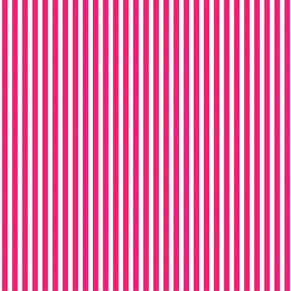 Picnic TW18 Dark Pink by Tanya Whelan...cottage style print, stripe