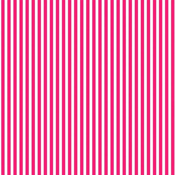 Picnic TW18 Dark Pink by Tanya Whelan...cottage style print, stripe